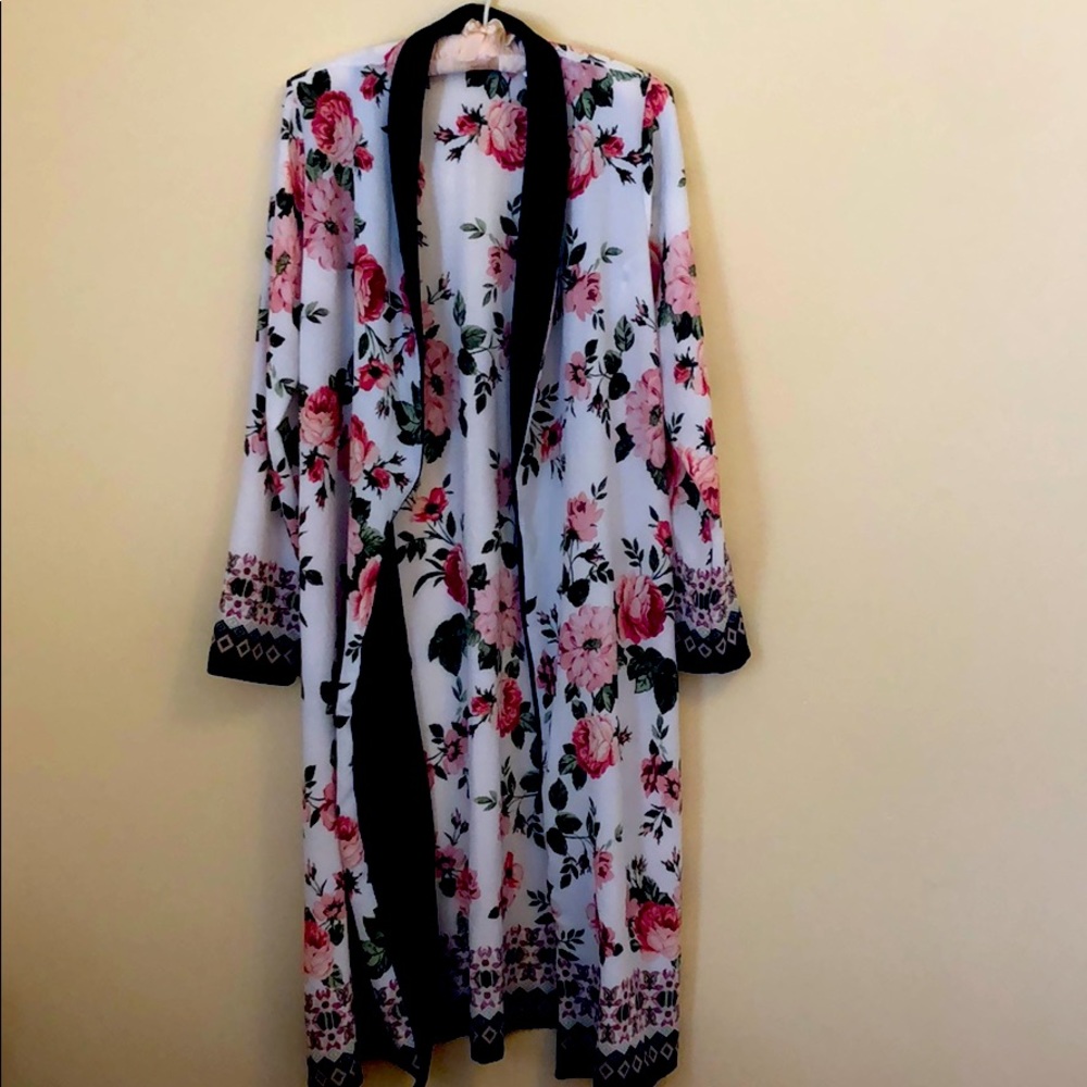 Mid calf length kimono
